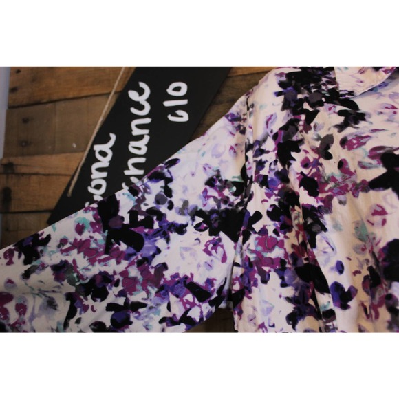 SALE-Apt. 9 women's modern abstract floral button up dress shirt size 1x - Picture 6 of 11